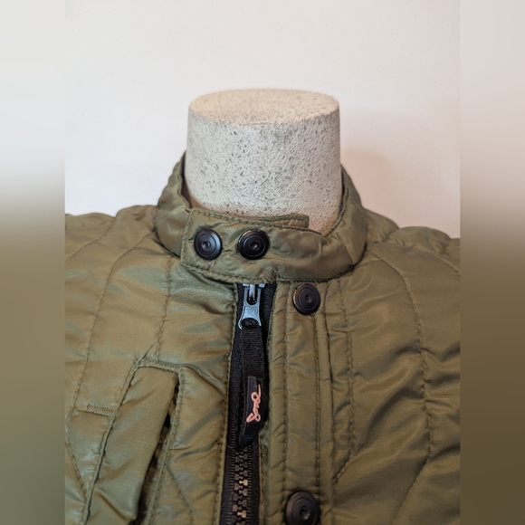 Triple 5 Soul Olive Quilted Women's Jacket Size M - Picture 13 of 16